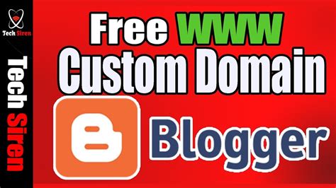 Blogger Custom Domain Blogger Setup Domain YouTube