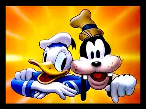 The Opening Card For The Donald And Goofy Theatrical Cartoon Short