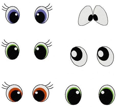 This article discusses how to embroider the eyes, pros and cons of this method as well as the techniques used. Eyes Embroidery Designs - Lot of 6 Eye Styles for 4x4 hoop 1 inch, 1-1/2 inch, 2 inch designs ...