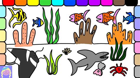 Learn How To Draw An Underwater Scene With This Easy Drawing And