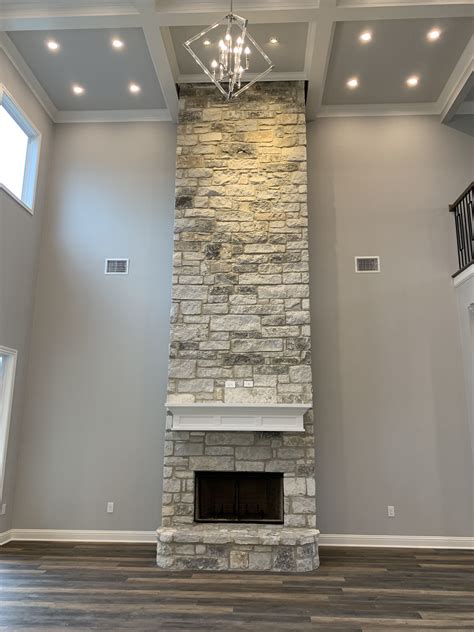 Stone Fireplace High Ceiling Fireplace Guide By Linda