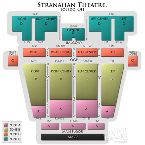Stranahan Theatre Seating Chart Vivid Seats