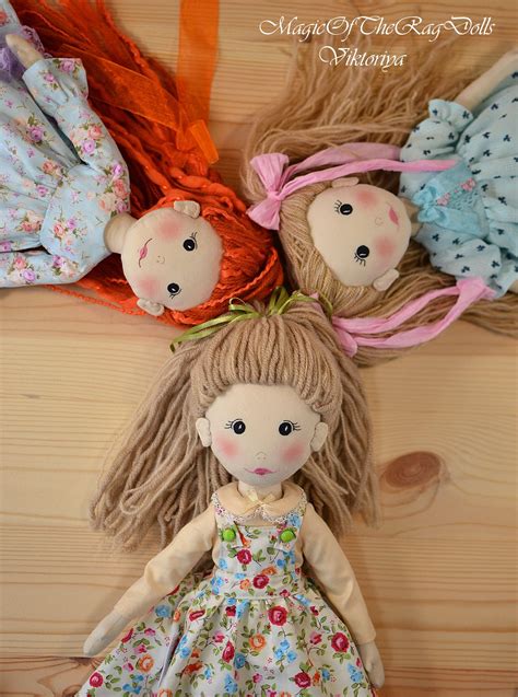 Cloth Dolls Handmade Dress Up Rag Doll Baby First Doll Stuffed 4dd