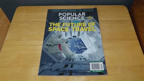 Popular Science Magazine The Future Of Space Travel Special Edition