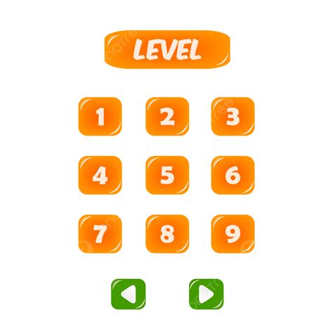 Level Button Vector Art Png Game Level Buttons With 3d Effect For