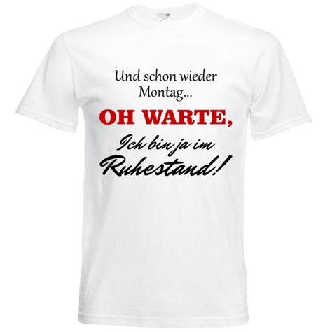 T Shirt Ruhestand Oh Warte Partydiscount24