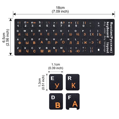 Buy Mosiso 2 Packs Universal Russian Keyboard Stickers Full Set Of