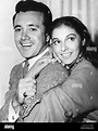 VIC DAMONE US singer with wife Pier Angeli about 1955 Stock Photo - Alamy