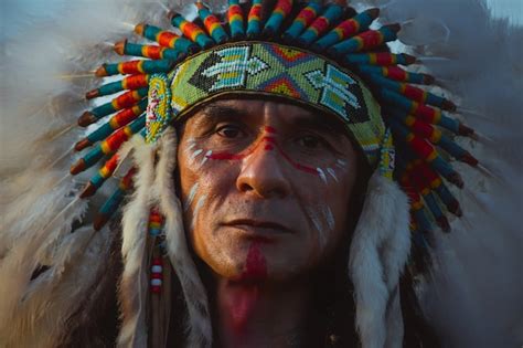 Premium Photo Native Americans Portrait Of Americans Indian Man