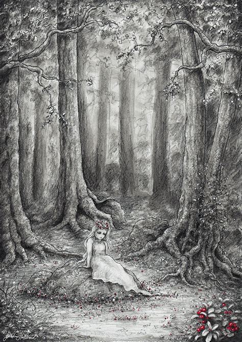 Pencil Drawing Of A Forest At Explore Collection