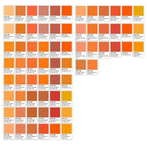 Oranges Pantone Orange Orange Color Palettes Orange Color Schemes