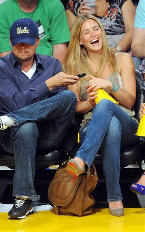 Leonardo Dicaprio And Bar Refaeli At The Lakers Game April 27 Celebrity Couples Photo