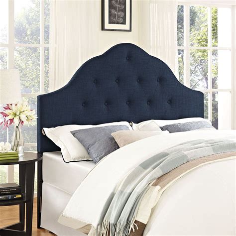 The sovereign bedroom group brings the influence of european antiques to life with traditional carvings, detailed looping, harlequin marble, and a subtle cafe latte finish called soft mink. Modway Sovereign Full Fabric Headboard (With images ...