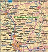 Map of Fraenkische Schweiz (Region in Germany, Bavaria) | Welt-Atlas.de