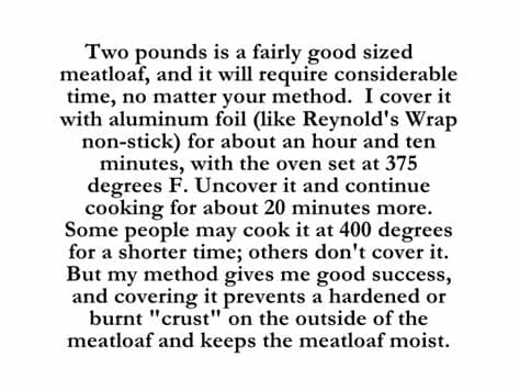 Learn how to sew an easy medical face mask with fabric and cotton ribbon, amid the coronavirus preheat oven to 400 degrees. How Long do I Cook a Two Pound Meatloaf