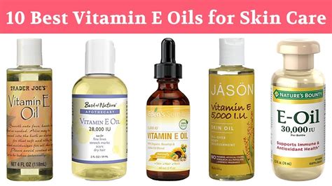 Organic Vitamin E Oil For Face