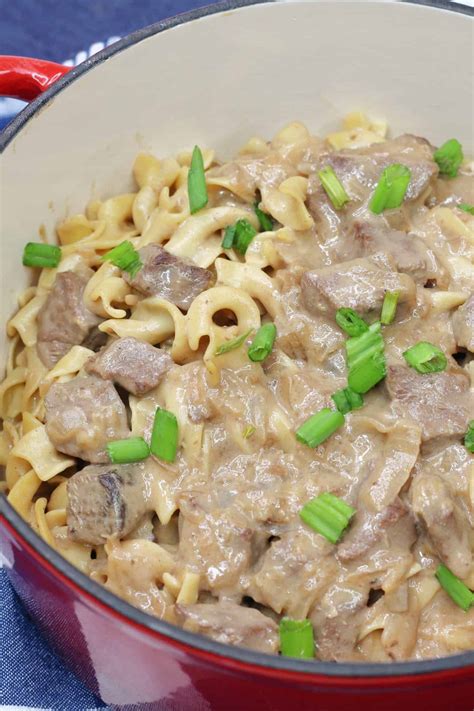Creamy Beef Tips With Egg Noodles Sweet Peas Kitchen