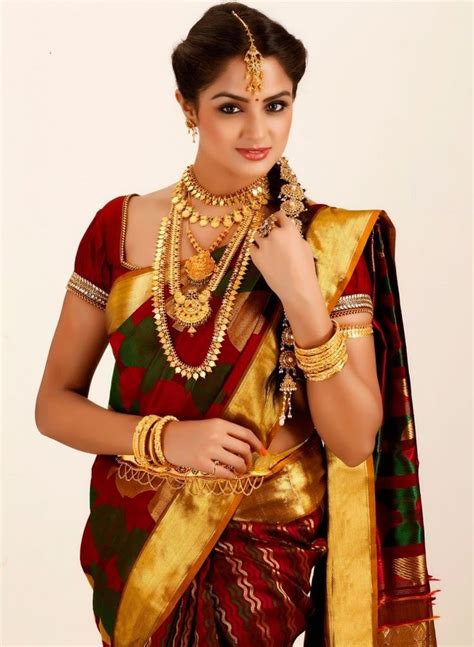 12 Best South Indian Bridal Reception Sarees Images On Pinterest