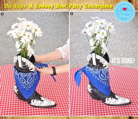 Easy Diy Cowboy Boot Party Centerpiece In Just 5 Steps Western