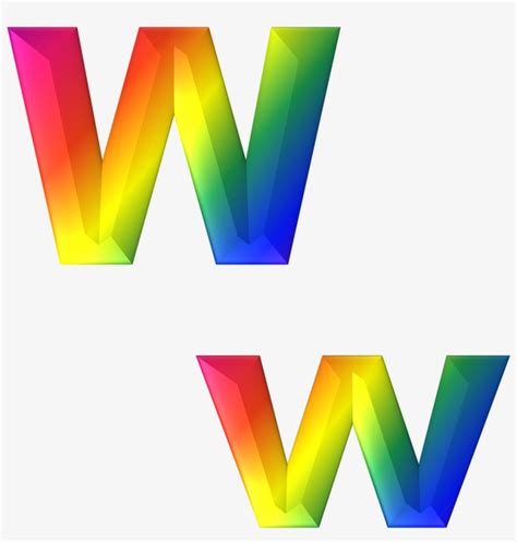Rainbow Alphabet Letters Clip Art