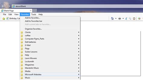 No Favorites Under Favorites Folder In Internet Explorer 11 Microsoft