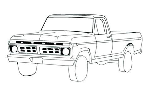 Classic Truck Coloring Pages At Free Printable