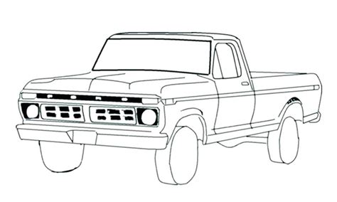 Ford Pickup Truck Coloring Pages