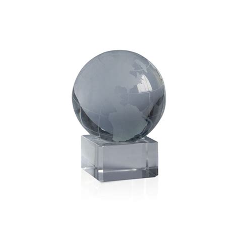 Crystal Glass Globe Paperweight Hercules