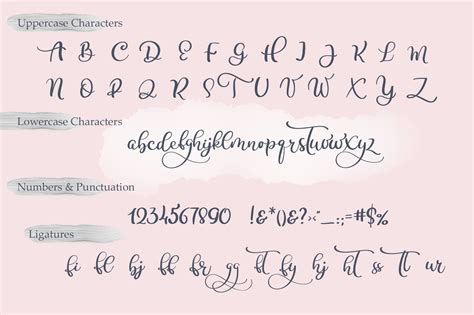 Calligraphy Wedding Decor Font Delight By Happy Letters