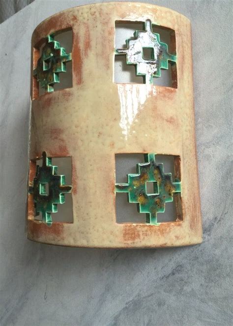 Beautiful Ceramic Wall Sconces For Your Interior Or Exterior Decor Add This Awesome Hand Cut