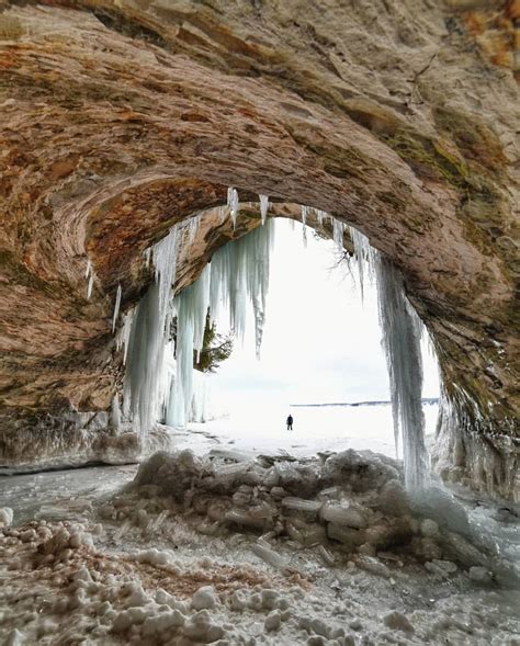 Check Out This Awesome Ice Cave Shot On Grand Island By Nsorensenphoto