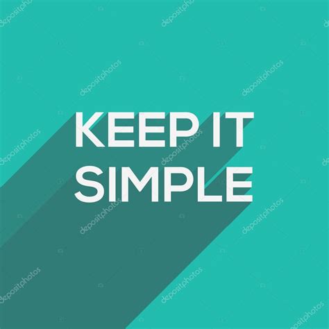 Keep It Simple Modern Flat Typography — Stock Vector © Godruma 41032553