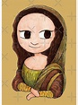 "Chibi Mona Lisa" Poster by Krystal280791 | Redbubble