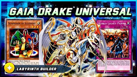 Gaia Drake The Universal Force W Labyrinth Builder Yu Gi Oh Duel Links Youtube