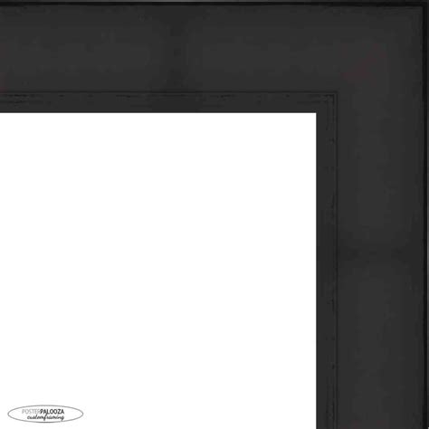 3x4 Lacquer Black Complete Wood Picture Frame With Uv Acrylic Foam