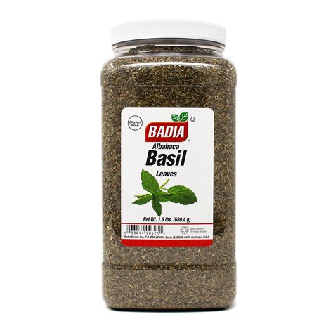 Basil Leaves Whole 24 Oz Badia Spices