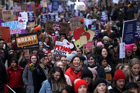 Womens March London 2019 Thousands Join Global March In Capital To