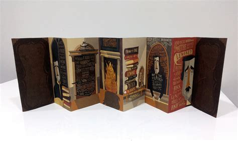 Edgar Allan Poes The Raven Accordion Book On Behance