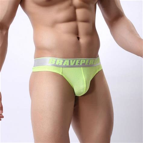 2019 Brave Person Brand New Sexy Underwear Men Thongs Male Thin Gay Bodysuit Low Waist Bikini G
