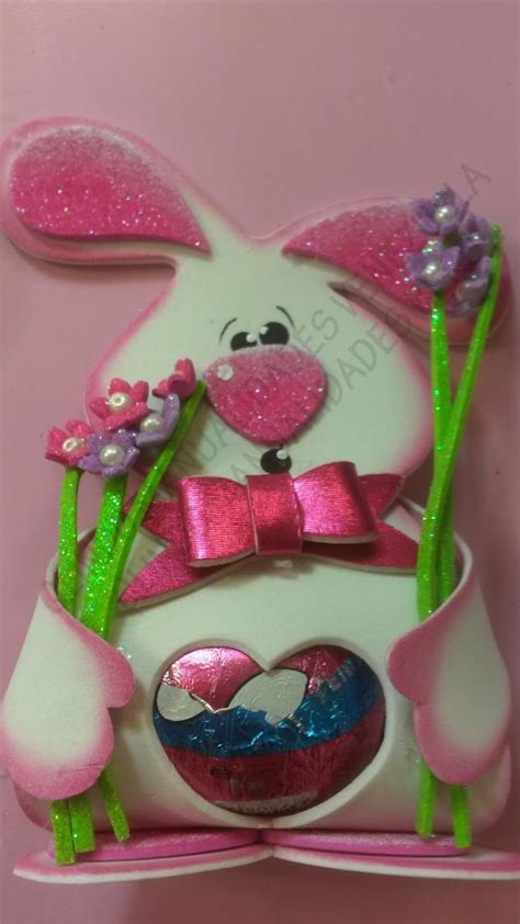 Manualidades En Foami Fofuchas Fomy Goma Eva Chocolates Bunny Cake