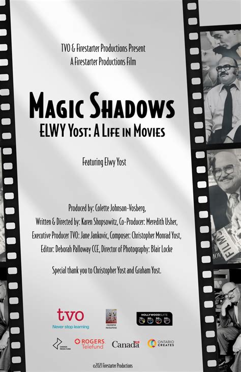 Magic Shadows Elwy Yost A Life In Movies 2021