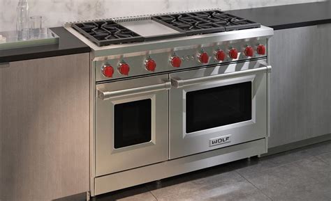 48 Gas Range 6 Burners And Infrared Griddle Wolf Rangetop