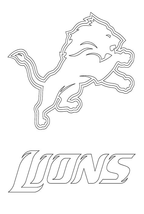 18 Free Printable Detroit Lions Coloring Pages