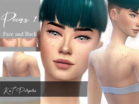 Freckles Set For The Face And Back Of Your Sims Found In Tsr Category