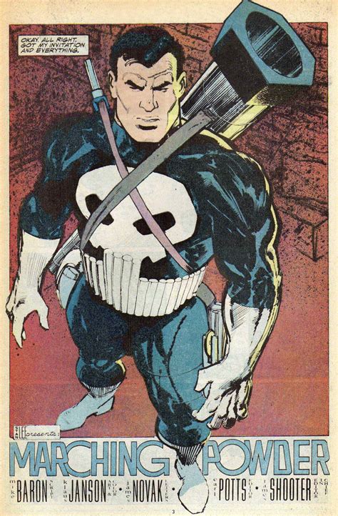 Marvel Comics Of The 1980s 1987 Punisher 1 Splash Page