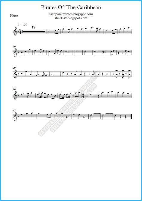 This is an easy piano sheet music play along for the main theme to pirates of the caribbean, arranged with the chords in the left hand and the melody in the right hand. Pirates of the Caribbean music score and playalong for wind quintet | Free sheet music for sax
