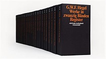 Werke in 20 Bänden mit Registerband. Buch von Georg Wilhelm Friedrich ...