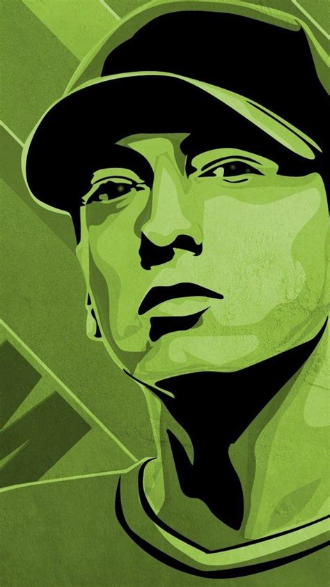 Eminem Illustration Cap Green 4k Hd Android And Iphone Wallpaper