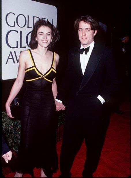 Hugh Grant And Elizabeth Hurley At The 52nd Annual Golden Globe Awards