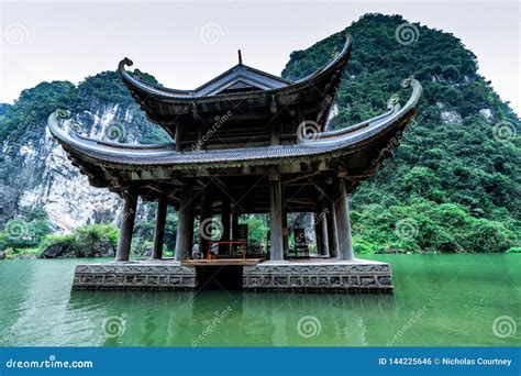 A Temple In The Mountains And Jungles Of Northern Vietnam Stock Photo